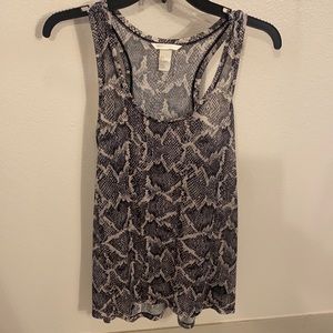 Snake print small women’s tank top